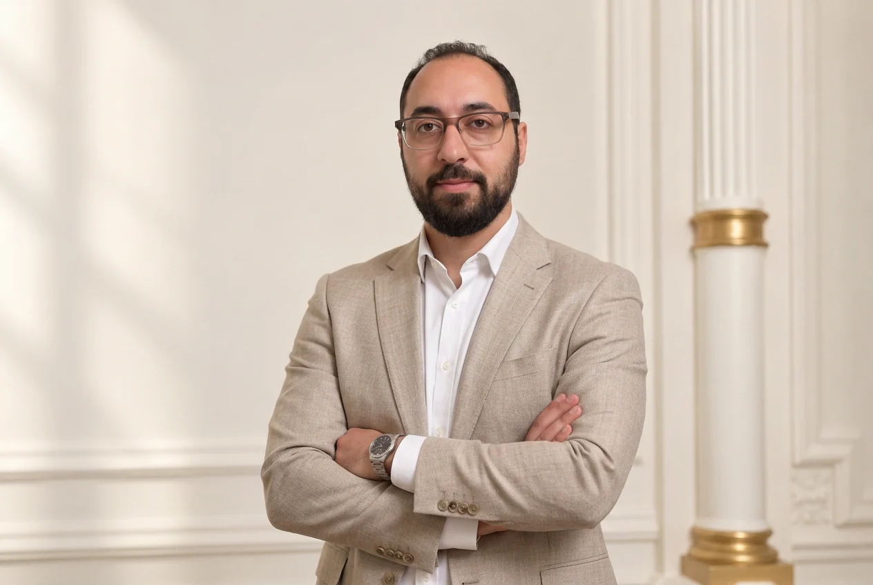 Hosam ASSAL, ostéopathe D.O., dans son cabinet de Paris 8